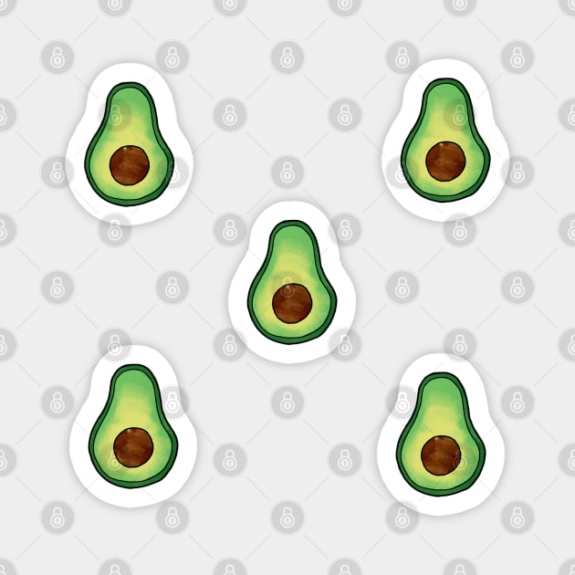avocado stickers, avocados, avacados Magnet by The Brooklyn Vibe