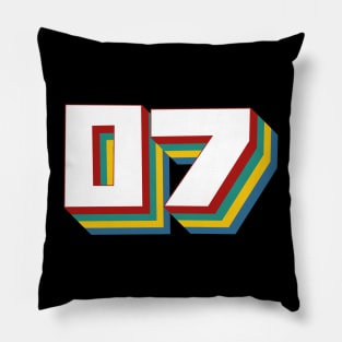 Number 7 Pillow