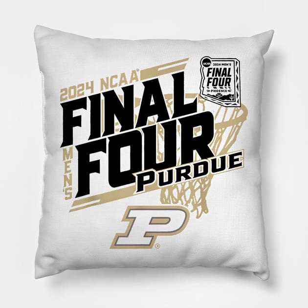 Purdue Boilermakers Final Four 2024 Pillow by YASSIN DESIGNER