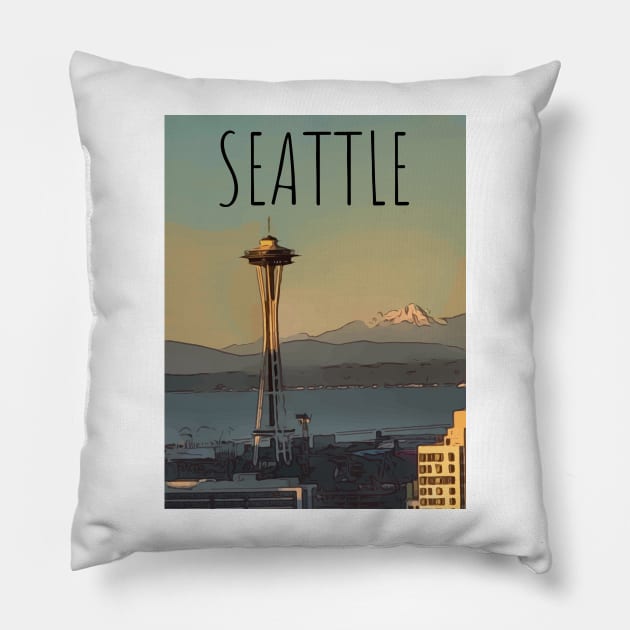 Seattle Pillow by WelshDesigns