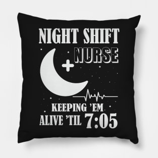 Night Shift Nurse Pillow