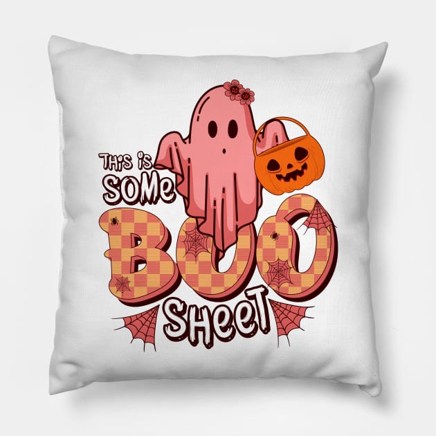 This Is Some Boo Sheet Pillow by Winter Magical Forest