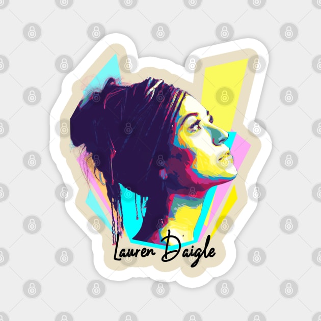 Lauren Daigle Wpap Pop Art Design Magnet by Piomio