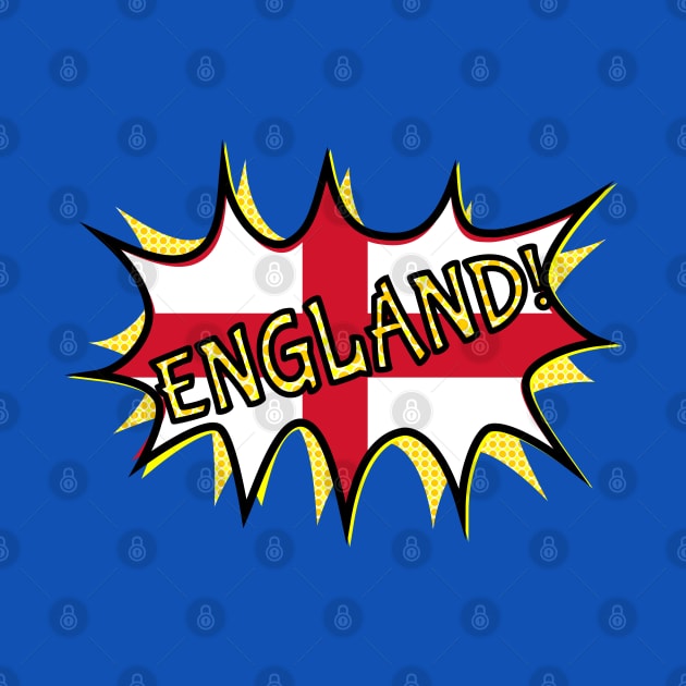 Flag of England POW star by mailboxdisco