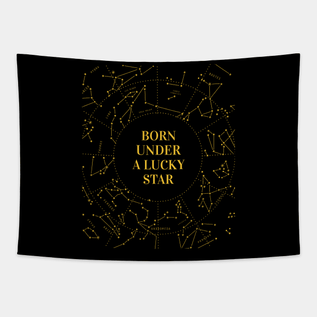 Born Under A Lucky Star Tapestry by JonesCreations