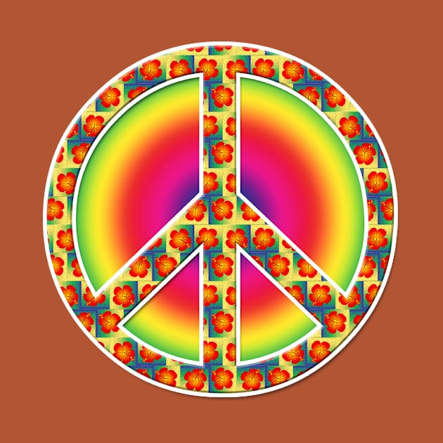 Floral Peace symbol by Gaspar Avila