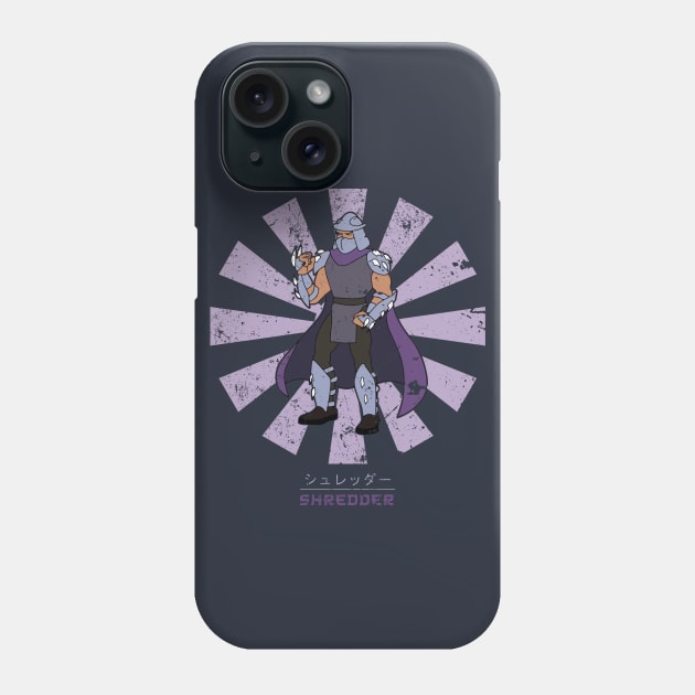 Shredder Retro Japanese TMNT Phone Case by Nova5