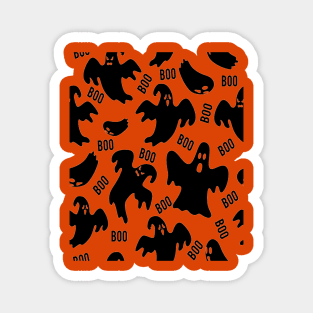 Boo Ghosts Pattern Magnet