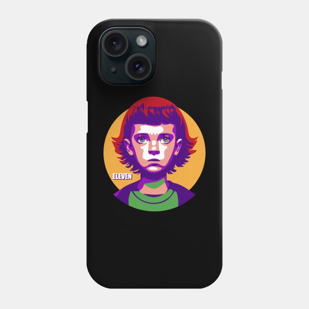 Eleven Stranger Things Portrait Phone Case by Oyeplot