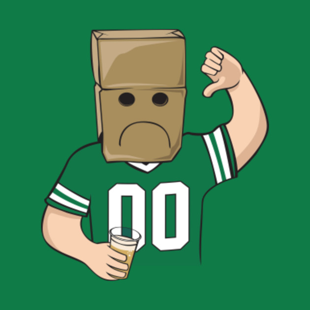 New York Jets Paper Bag Design New York Jets TShirt TeePublic