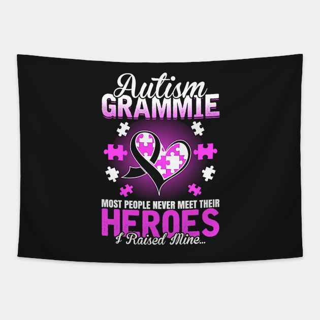 Autism Grammie I Raised My Heroes Tapestry by CarolIrvine