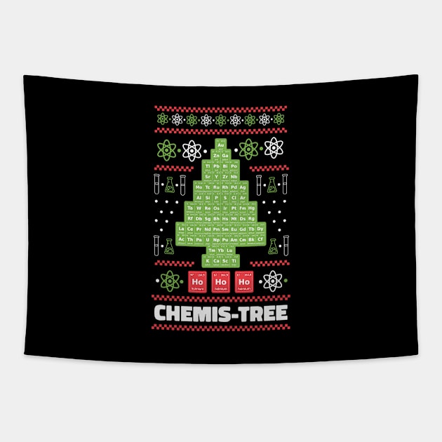 Chemical Christmas Sweater Style Tapestry by jonathanptk