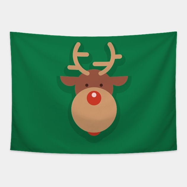 Rudolph Tapestry by teeleoshirts