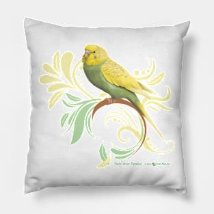 Pastel Green Parakeet Pillow