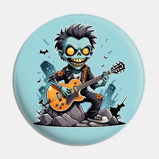 Zombie Guitarist Pin