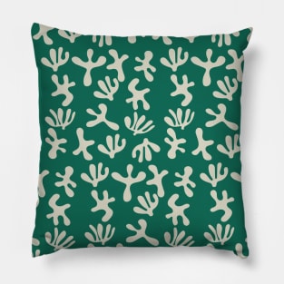 Abstract Retro Botanical Pattern 3 Pillow