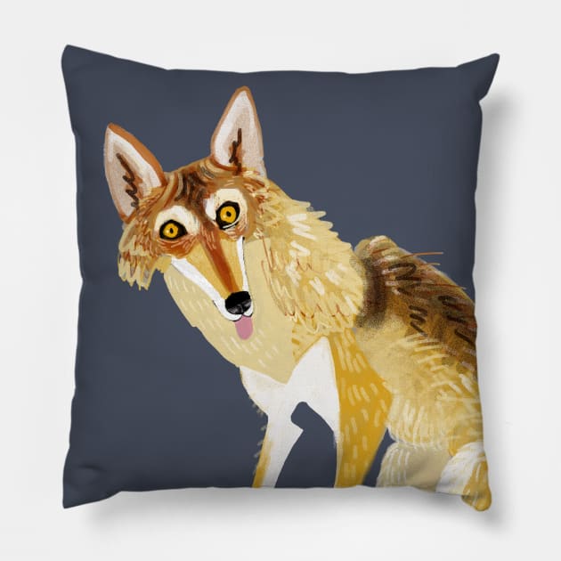 Arabian Wolf #1 Pillow by belettelepink