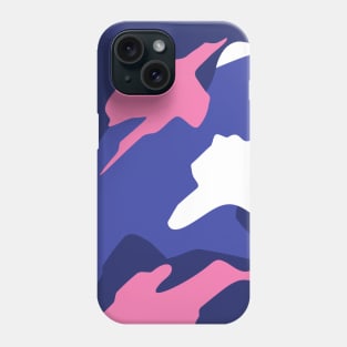 Cool Pink and Blue Camouflage Phone Case