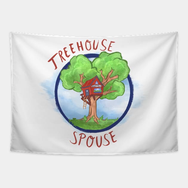 Treehouse Spouse! Tapestry by careofmagicalshippers