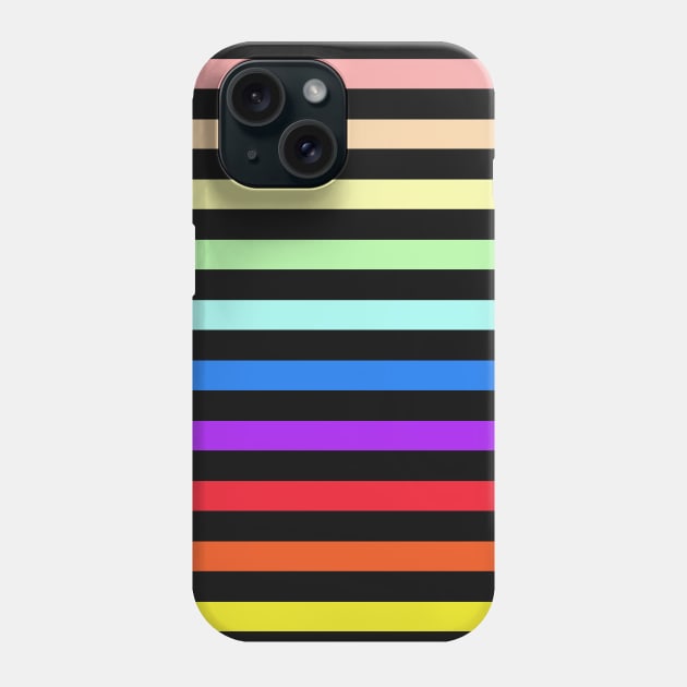 colorful stripes - colorful striped Phone Case by persa