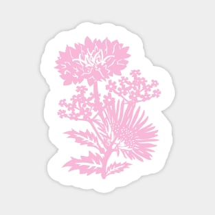 Pink wildflower posie Magnet