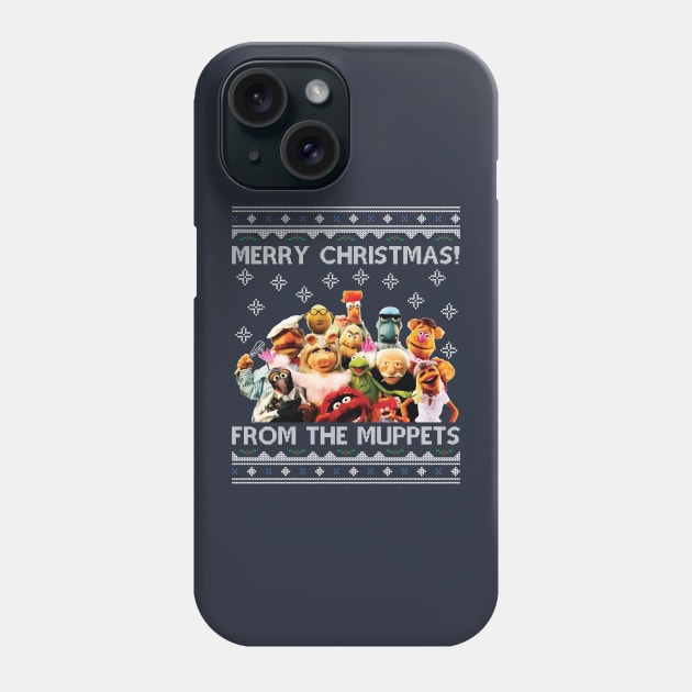 Merry Christmas From The Muppets Phone Case by Nova5