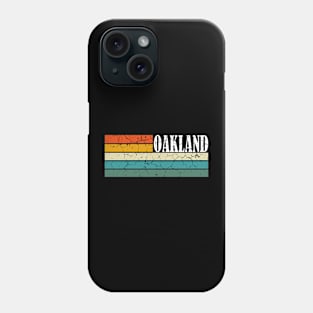 Oakland, Retro Oakland Phone Case