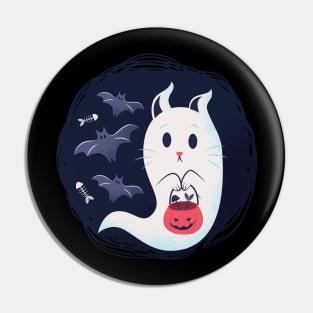 Ghosts Cat Pin