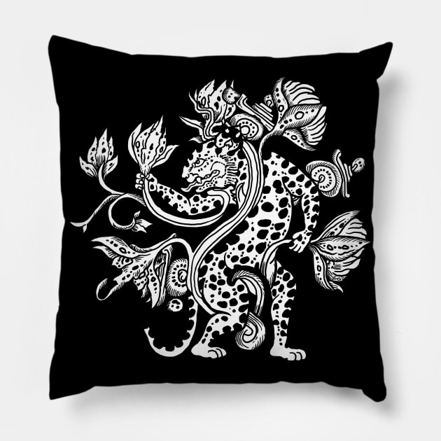 Mayan Jaguar Pillow by ZugArt01