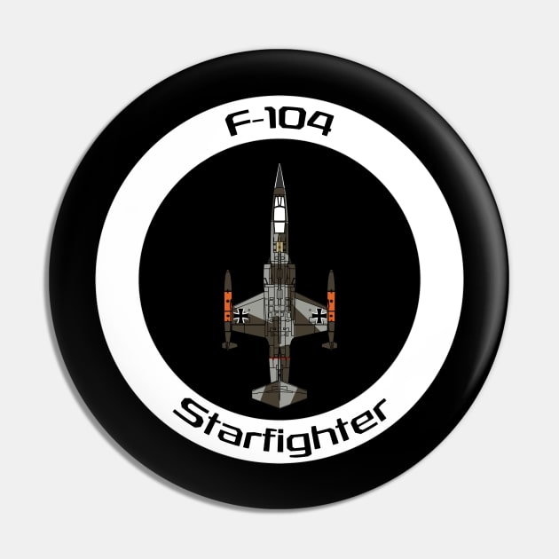 F-104 Starfighter (Germany) Pin by BearCaveDesigns