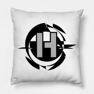 Futuristic Modern Letter H Pillow