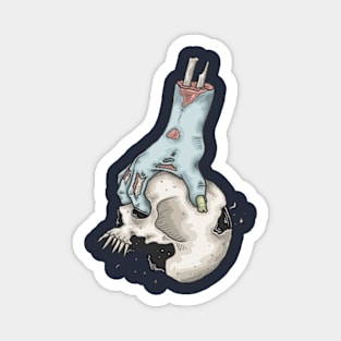 Halloween zombie skull Magnet