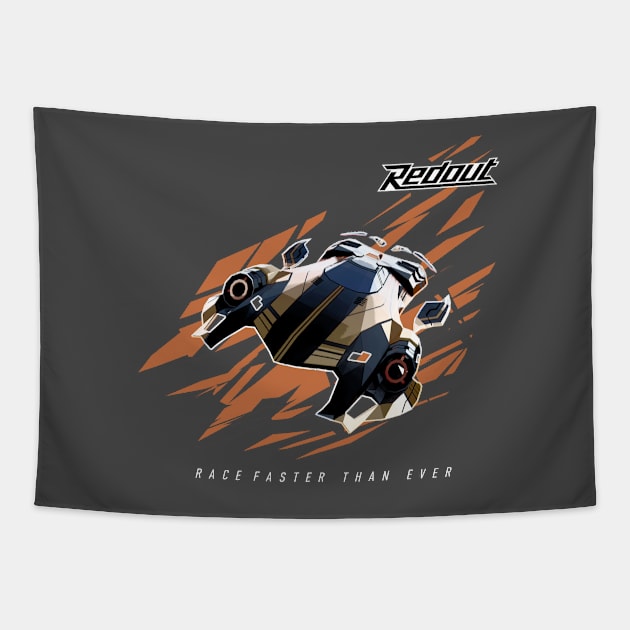 Redout - Lunare Bandit Tiger White Tapestry by 34bigthings