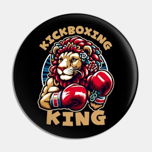 Kickboxing lion Pin