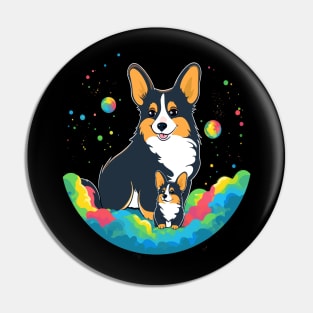 Corgi Fathers Day Pin