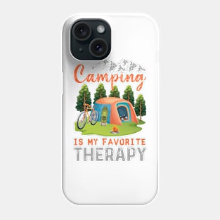 camping is my favorite therapy Phone Case