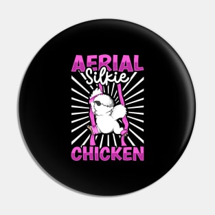 Aerial Silks - Aerial Silkie Chicken Pin