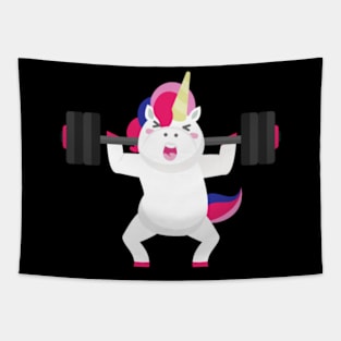 Weightlifting Unicorn- Tapestry