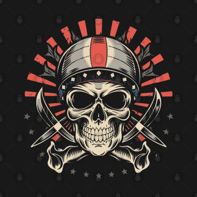 Rebellious Spirit Skull Ink - Defiant Tattoo Design by Goku Creations