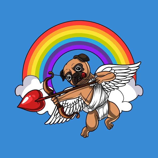 Pug Dog Cupid by underheaven