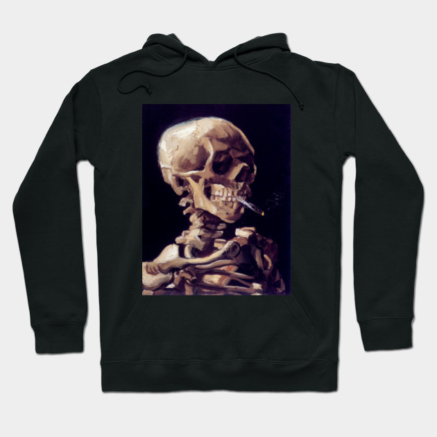 Vincent Van Gogh Skeleton Smoking Vincent Van Gogh Hoodie Teepublic