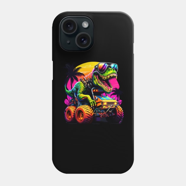 T-Rex Truck, Monster Truck - 5 Phone Case by Megadorim