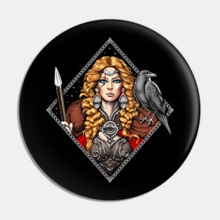 Celtic Goddess Morrigan Pin