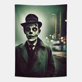 Zombie Detective Portrait Tapestry