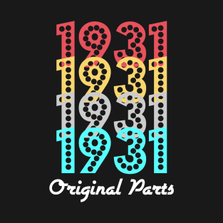 Original Parts 1931 Old Men Women Retro Sunset T-Shirt