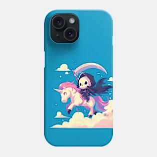 reaper on unicorn Phone Case