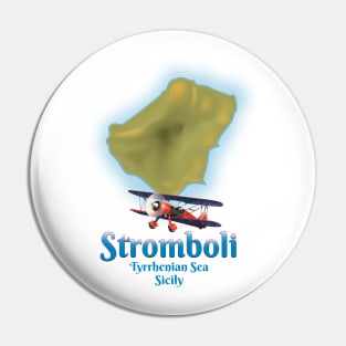 Stromboli Sicily map Pin