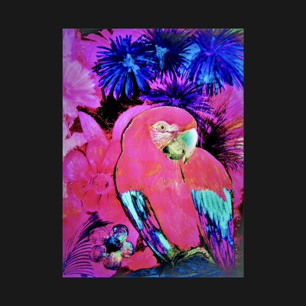TROPICAL ART POSTER PARROT MACAW EXOTIC DECO PRINT by jacquline8689