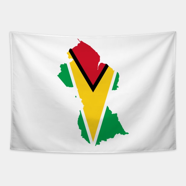 Guyana Map Tapestry by Historia