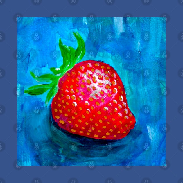 An Overworked Strawberry by Art of V. Cook